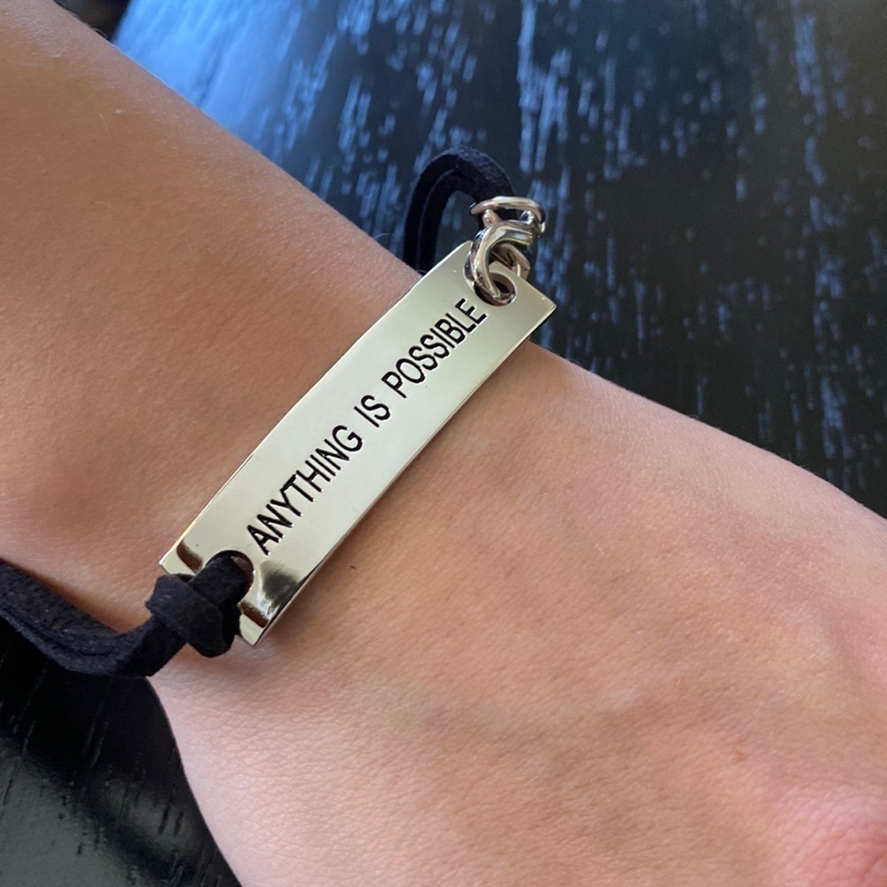 Anything Is Possible Inspirational Bracelet-NWT